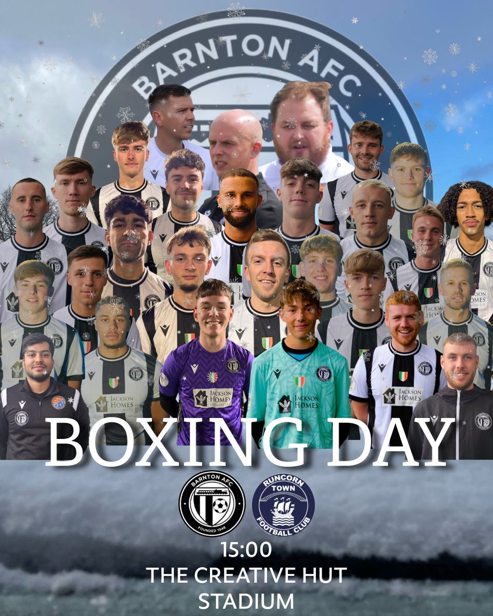 BOXING DAY at Home 🥊🏡

Proudly Sponsored By: One Stop Fencing 

📓 | Fri 26th Dec (HOME)
🏆 | NWCFL D1S
🆚️ | <a href="/RuncornTown/">Runcorn Town FC</a> 
🕢 | 15:00 k/o
🏟️ | <a href="/CreativeHutEdu/">CreativeHUT</a> 
📍 | CW8 4LH
💵 | Entrance £6 | Cons £4 | 18-21yrs £2 | U18 £1 | U5s Free

#UTV #Bianconeri #FinoAllaFine