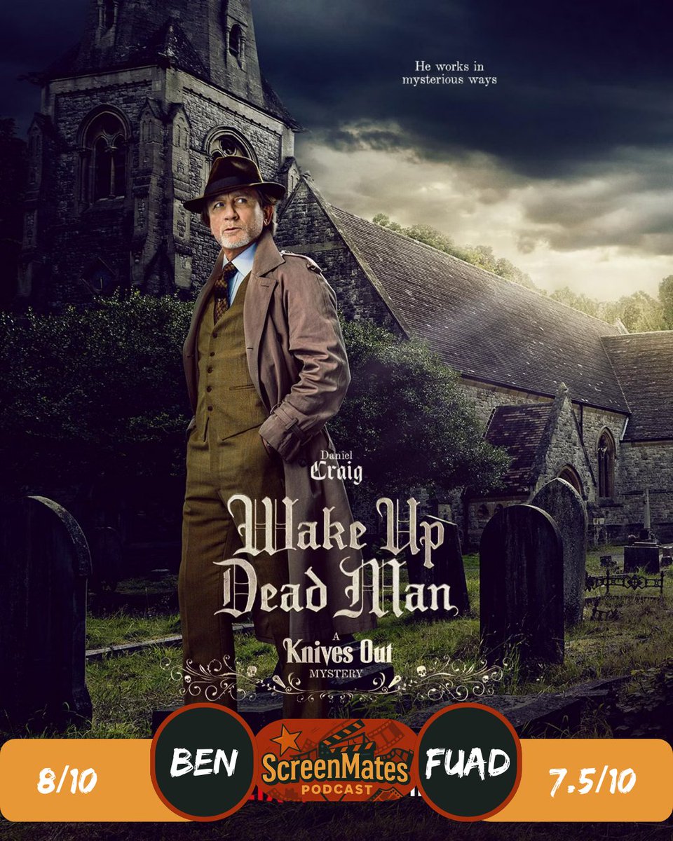 Screenmatespod's tweet photo. 🎙️ We’re back -  Episode 28 is OUT NOW!

 Our last episde of 2025

🗞️ Weekly entertainment news
🔎 Topic of the Week: Wake Up Dead Man  
🎞️ Quick thoughts on Netflix's Jay Kelly
📺🎮 What we’ve been watching and playing https://t.co/YrLXHP6UyP
