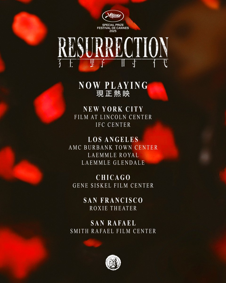 janusfilms's tweet photo. RESURRECTION opens in several more cities across the US today. Many more to come! https://t.co/NKtzJsrvPM https://t.co/lSASnYjQQn