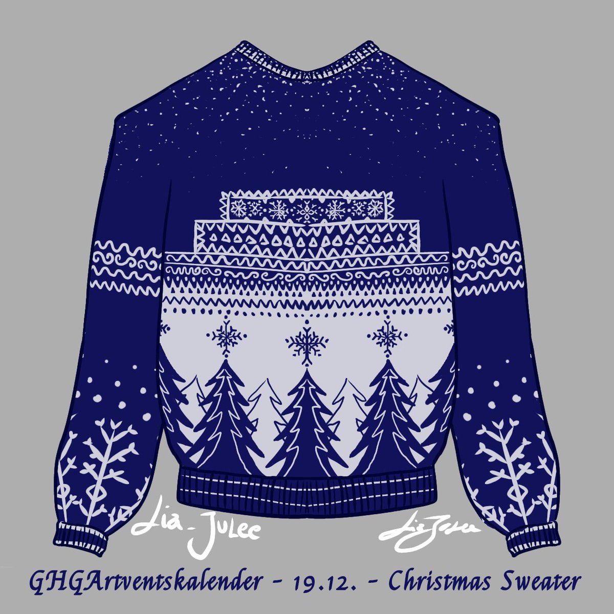 #GHGArtventskalender - 19.12. - Christmas Sweater 
Zwei Schöne Weihnachtspullis mit der BastiGHG Hairline 
#BastiGHG #BastiGHGfanart #ghg