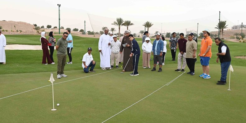 انطلاقُ النّسخة الثّالثة من بطولة الجمعيّة العُمانية لمُتلازمة داون للجولف لنشر الوعي المجتمعي وإبراز قدرات ومهارات أطفال متلازمة داون. #العُمانية 