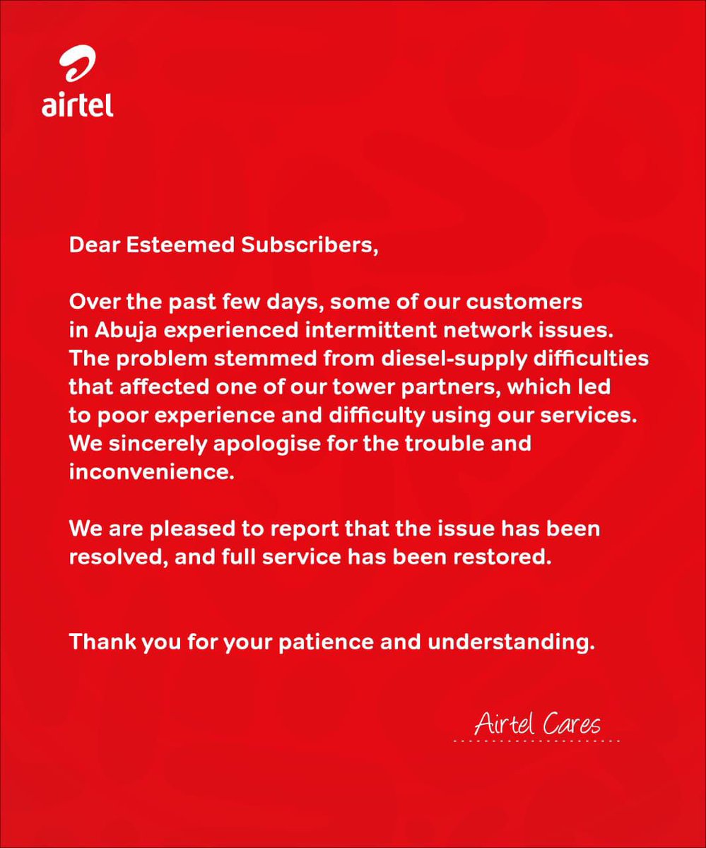 Airtel Nigeria tweet media