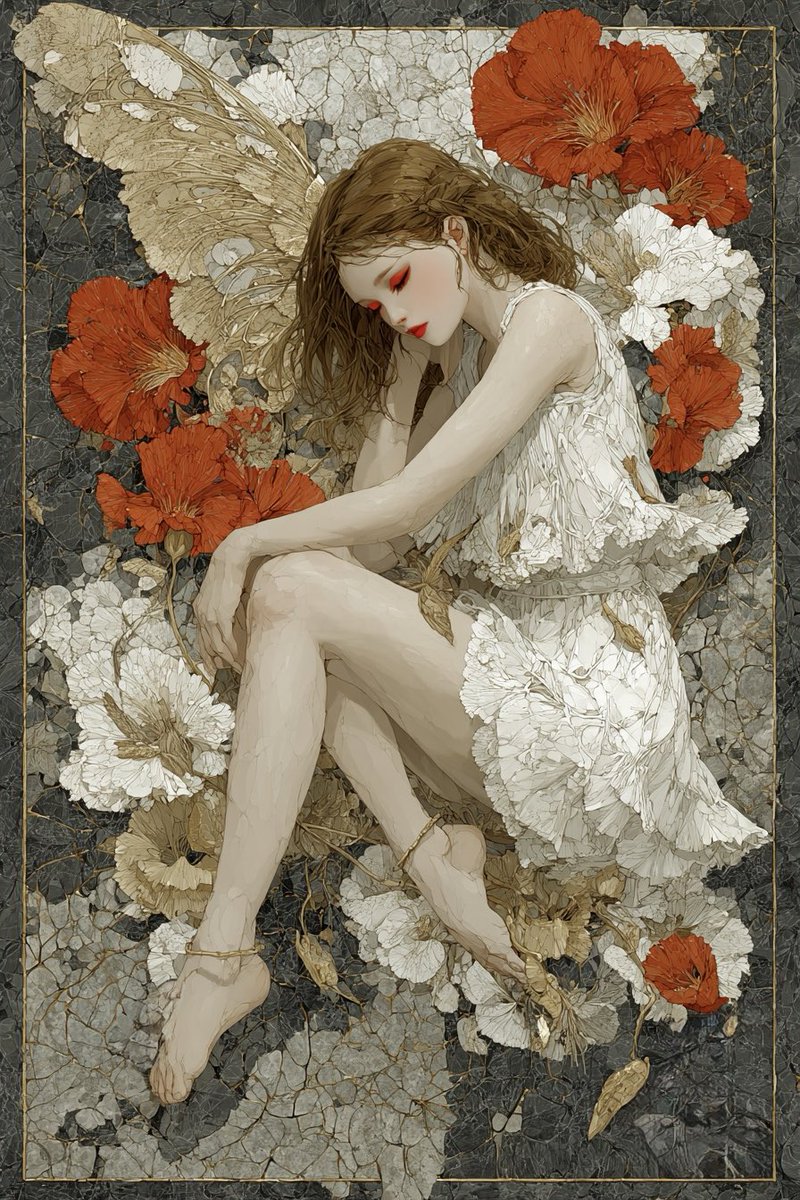 Whispers of a Fairy in a Poppy Dreamscape