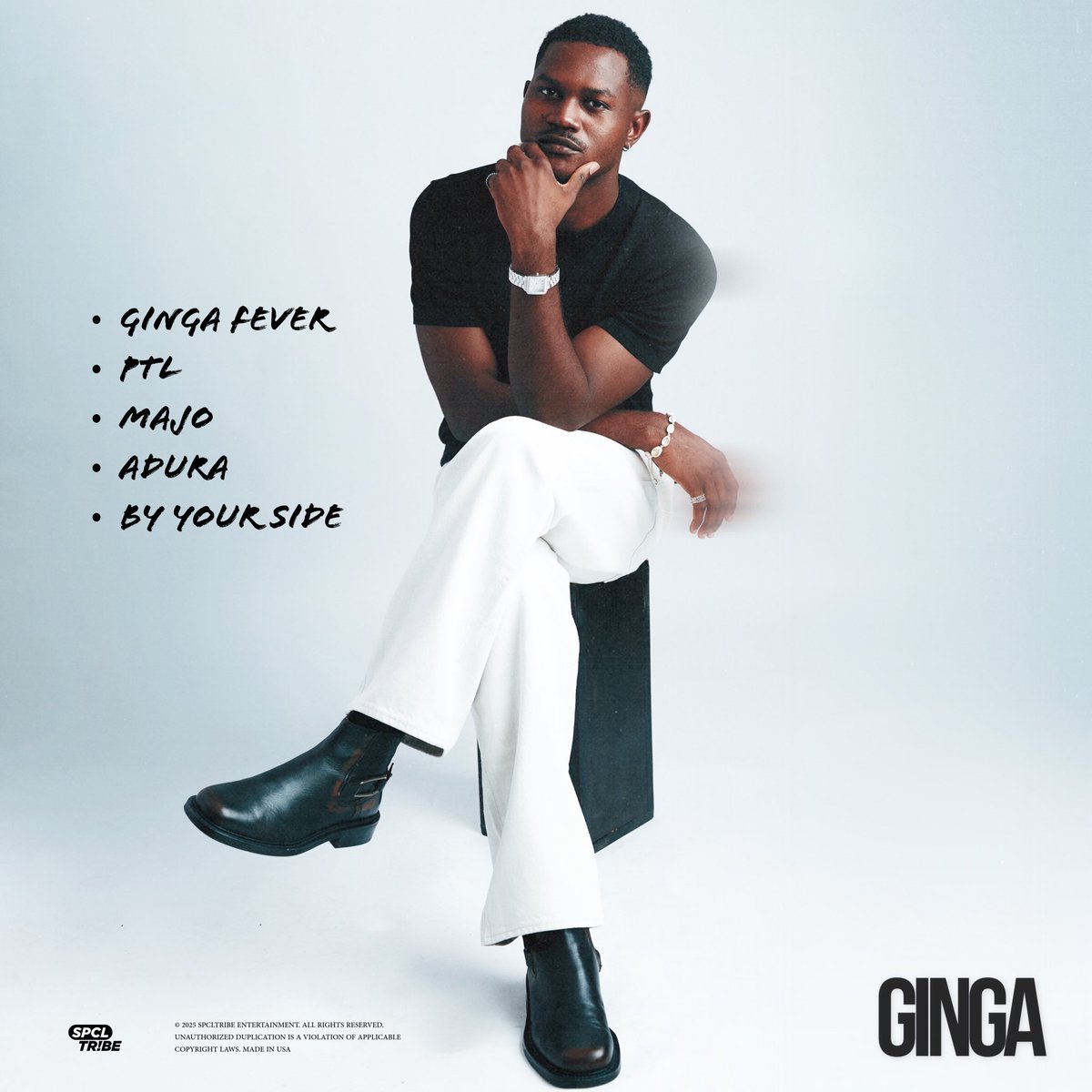 _gingaman's tweet image. This is my first project, and it’s titled ‘GINGA’.
My team and I dedicated countless hours to learning, planning, preparing, and executing to bring this vision to life.
Five carefully curated tracks for my SPCLTRIBE. 🤍