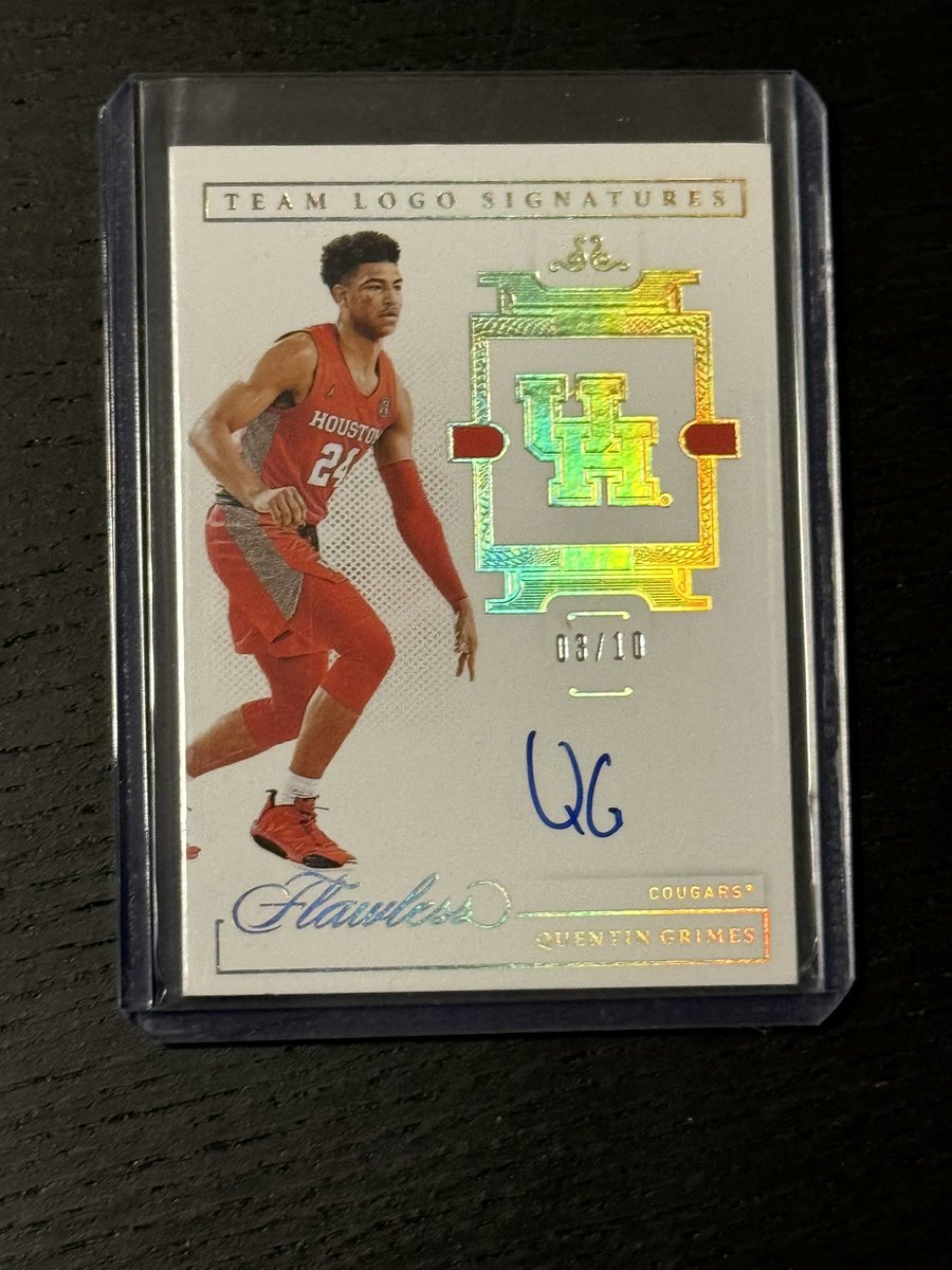 snhs2's tweet image. Added another Quentin Grimes logo card /10 to the collection…now have 4 of the 10…always on the lookout for more 👀 #Mailday #GoCoogs