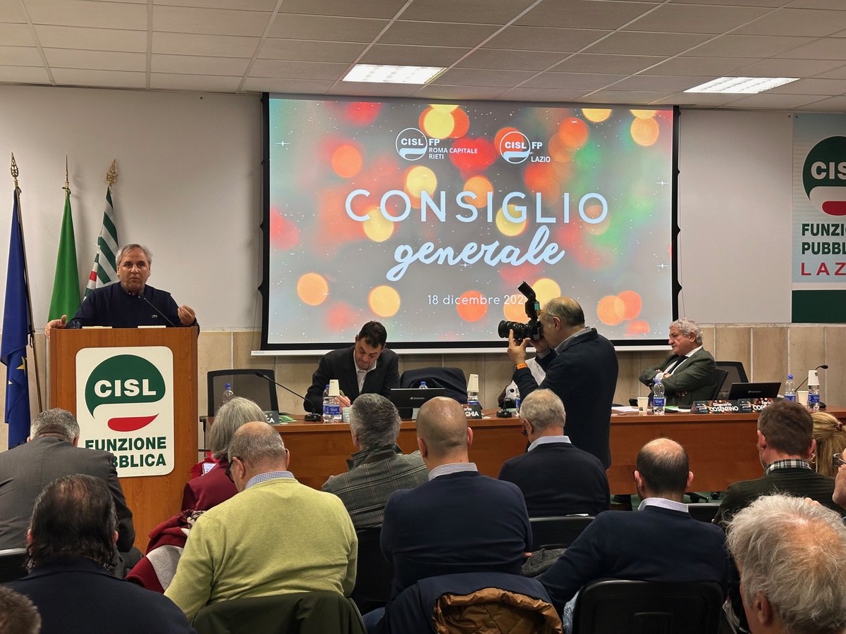 cisl_fplazio's tweet photo. 📸Consiglio generale @cislfproma e @cisl_fplazio. #Contratti, elezioni #Rsu, #crescita associativa: si chiude un anno straordinario per il #PrimoSindacato del lavoro pubblico a #Roma #Rieti e nel #Lazio

👉La galleria fotografica: https://t.co/yanhcpFY8X

#ilmiolavorovale https://t.co/GPFjAIFWEj