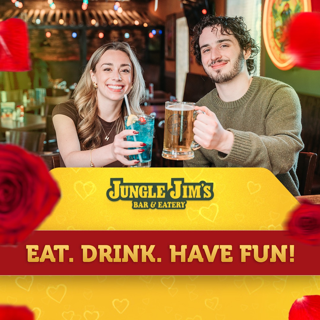 📅 DATE NIGHT IDEA: Jungle Jim’s!
✔️ Epic eats
✔️ Cold drinks
✔️ Laughs louder than your date’s nacho crunch
Make it a night to remember—or at least one where nobody leaves hungry. 🧀🍻