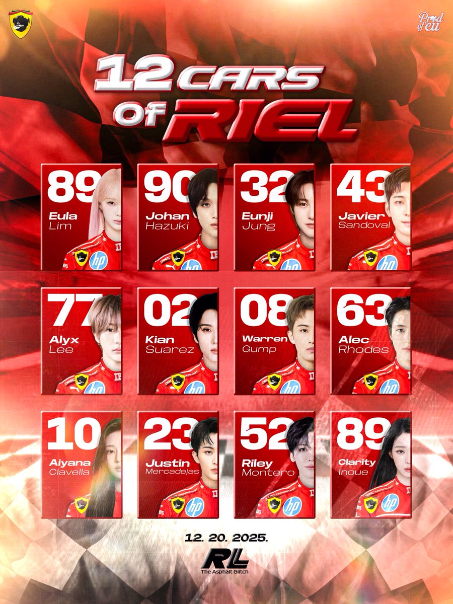 AsphaltGlitch's tweet image. ㅤ
︎ ︎
ㅤ
        🏁  𝗧𝗛𝗘 𝟭𝟮 𝗖𝗔𝗥𝗦 𝗢𝗙 𝗥𝗜𝗘𝗟.ᐟ  ▰▱

        Twelve custom builds to enter the circuit,
        each one designed to reflect 𝘢 𝘤𝘩𝘢𝘮𝘱𝘪𝘰𝘯'𝘴
        𝘩𝘦𝘢𝘳𝘵 𝘢𝘯𝘥 𝘴𝘰𝘶𝘭, unveiled on track.
 ︎

ㅤ