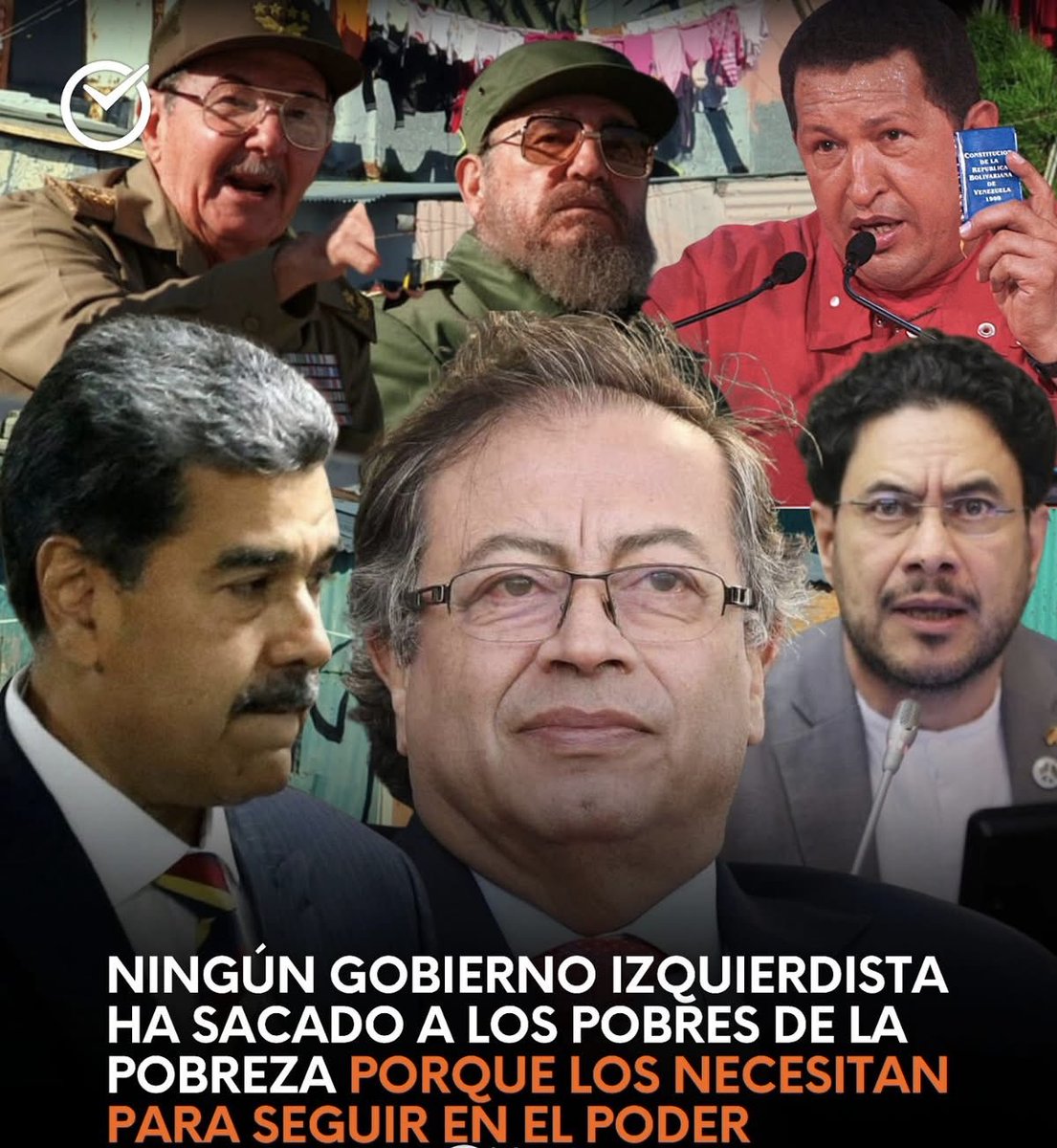 MayraDo57466678's tweet image. Ninguno de estos dictadores e izquierdistas han sacado a sus países de la pobreza.