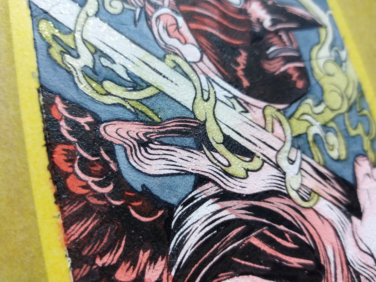 MTG【統率の塔】アーティストプルーフ アーティストプルーフのサンプル、彩色済みはこんな感じ✨✨✨ 写真