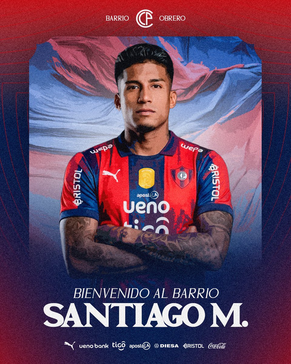 Cerro Porteño,  presentó oficialmente  a Santiago Mosquera.

El futbolista colombiano de 30 años llega procedente de Independiente Santa Fe.
