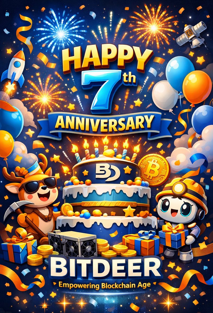 Ignaciohugoo's tweet photo. @bitdeer Seven years is not the end—it’s the beginning of a greater leap forward.
Keep moving. Keep innovating.
Happy 7th Anniversary, Bitdeer 🚀

#HBDBitdeer 

@BenEvrardd 
@FreGilbertt https://t.co/QQuM4lEoBg
