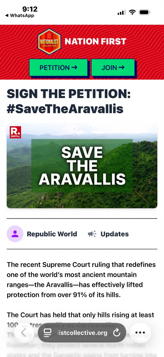 phiroza2's tweet photo. /petitions/sign-the-petition-savethearavallis?utm_source=twitter https://t.co/f4bupbhGun