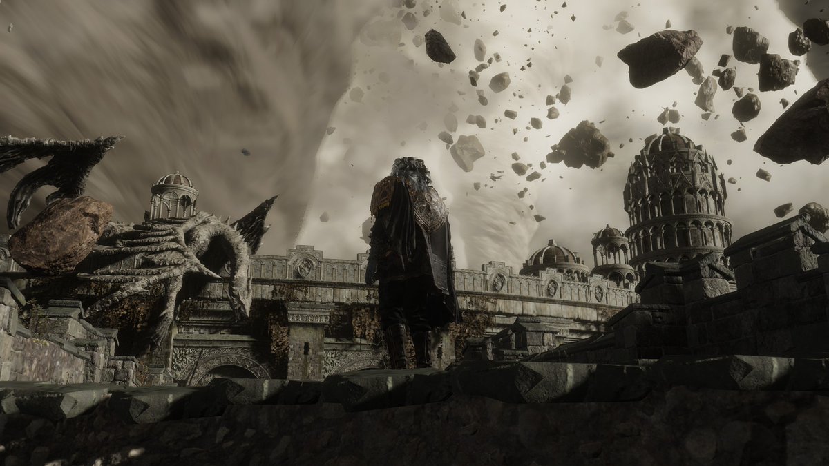 MrMordicai's tweet image. Crumbling Farum Azula is so damn amazing man, definitely my favorite area in the game in terms of visuals