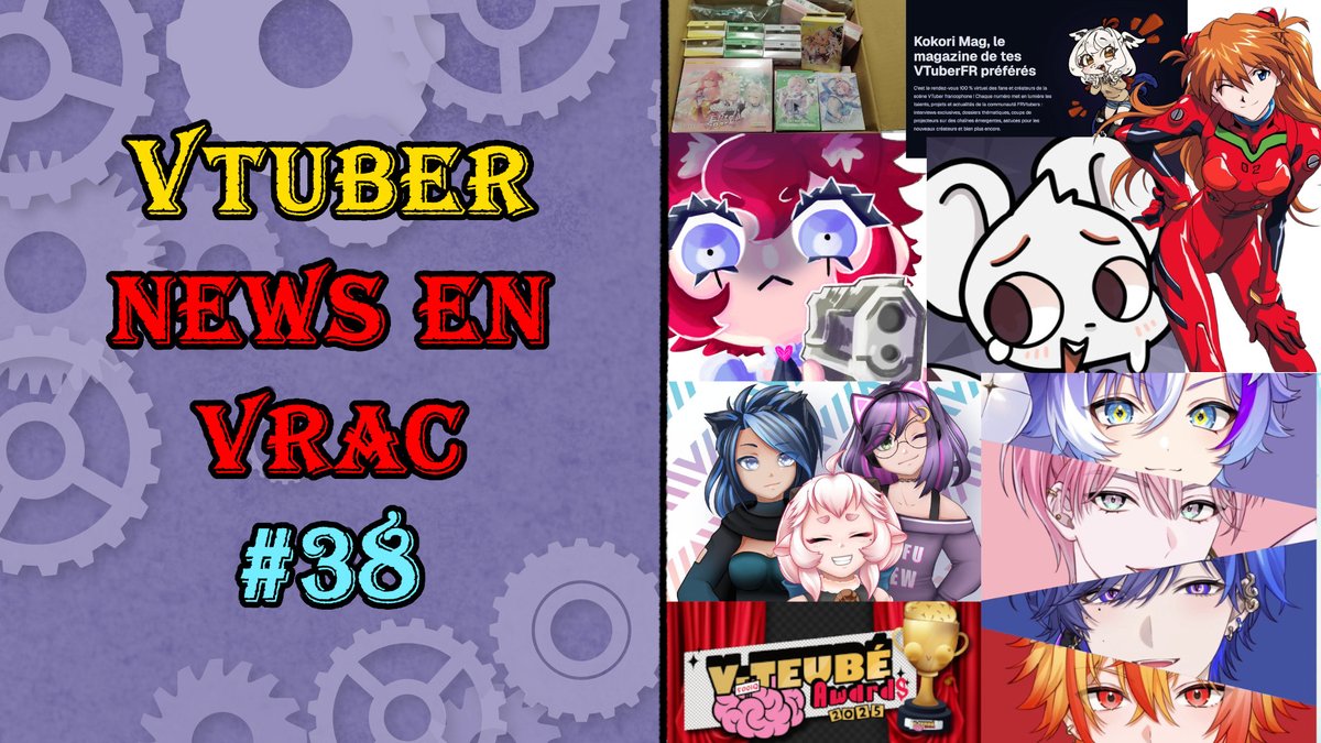 #vtuber #vtuberfr #news
Petit format où on parle de diverse petites news sur le vtubing.
Au programme, des cartes TCG, un magazine, les v-teubé awards ainsi que Sega et Evangelion.

youtube.com/watch?v=5YtvT4…

❤️Bisous tout doux❤️
