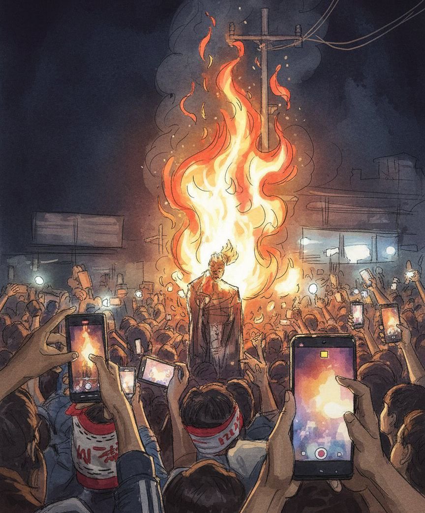 <a href="/PawanKalyan/">Pawan Kalyan</a> Thanks for mentioning Dipu Chandra Das, one of the several hindus lynched in Bangladesh by the jihadis, in the most barbaric manner possible. 

And since no popular Indian "celebrities" or world media will speak about it.
