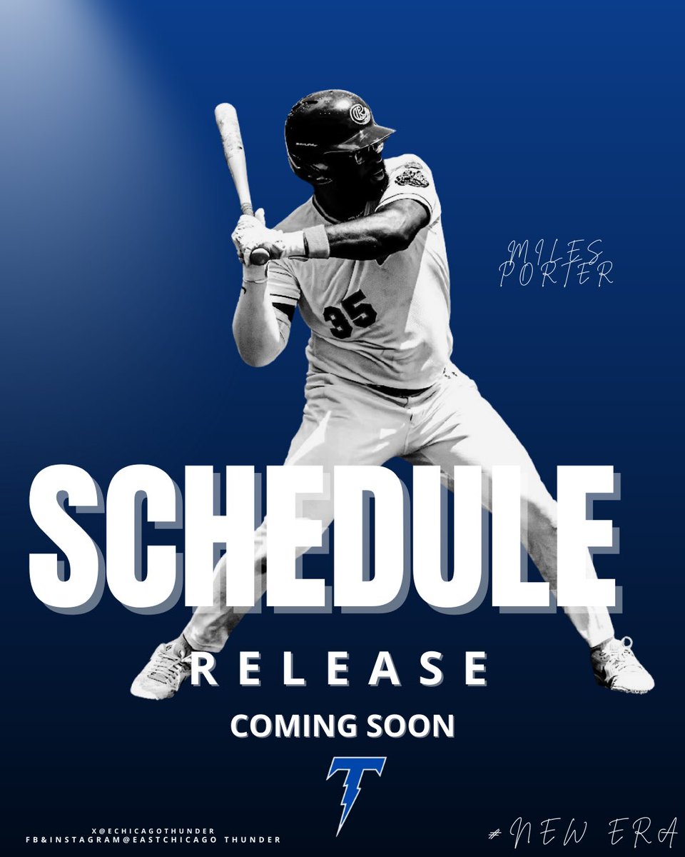EChicagoThunder's tweet image. Schedule coming soon…⏳