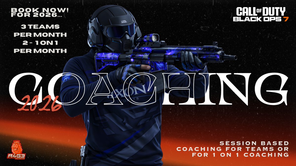 Book your coaching sessions for 2026! Limited slots open each month.
#CODZA #Coaching