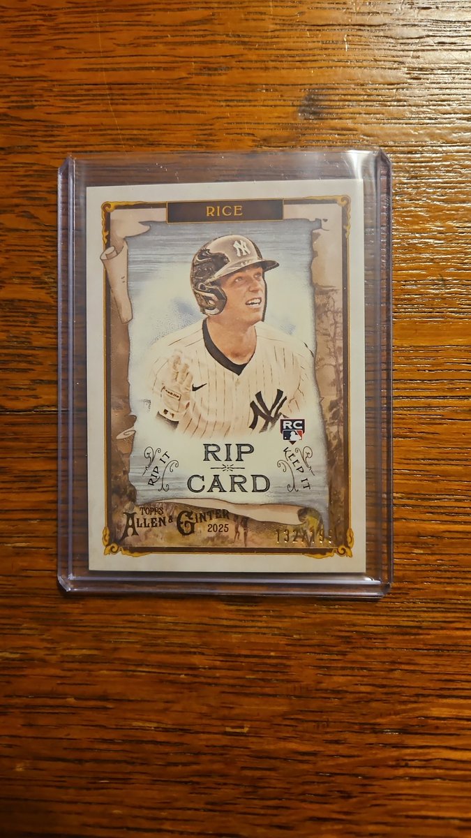 GotdemCards 2025 Topps A&G Ben Rice Rip Card /199 - $115 OBO 2025