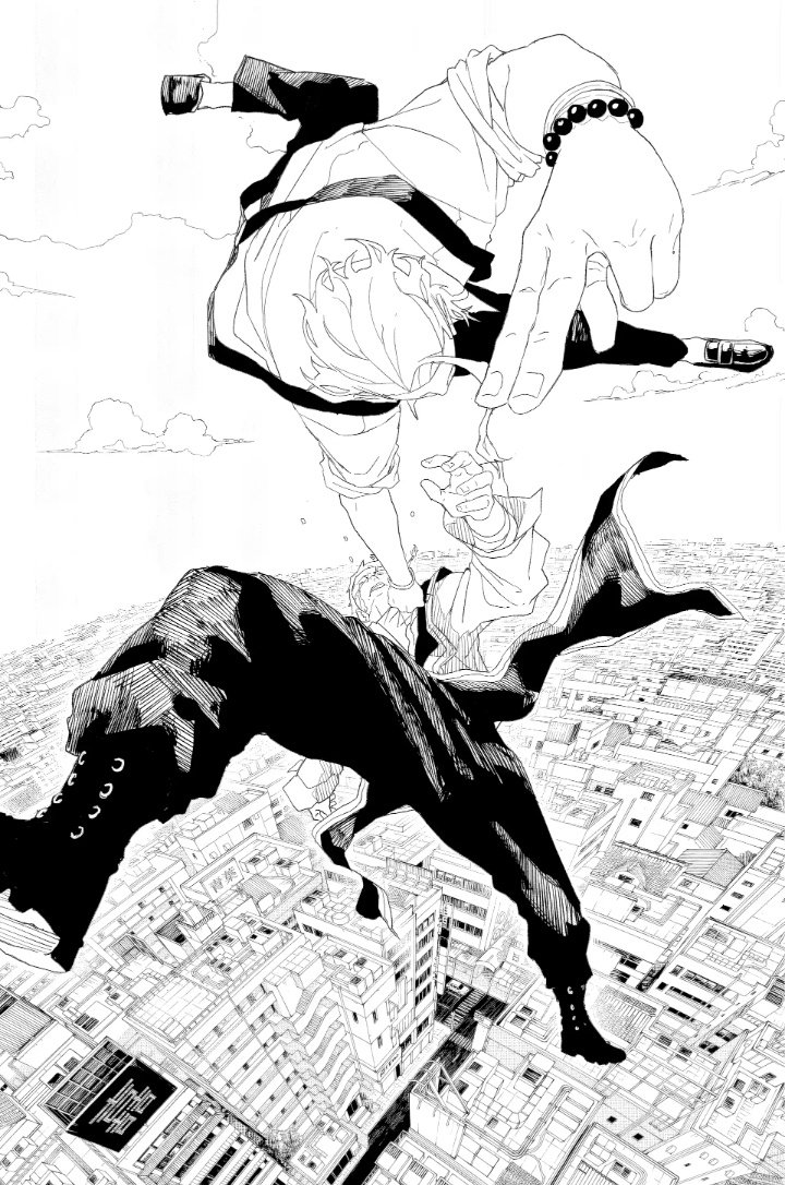 Cette planche est presque cinématographique. La vue plongeante sur la ville est folle.