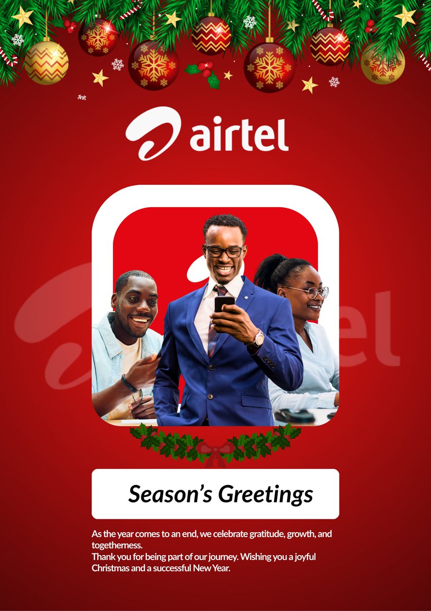I created this festive visual concept inspired by Airtel’s spirit of connection, innovation, and togetherness. #Airtel
#AirtelNigeria
#AirtelAfrica
#BrandConcept
#BrandDesign
#ChristmasDesign
<a href="/AirtelNigeria/">Airtel Nigeria</a> <a href="/airtelindia/">airtel India</a> <a href="/Airtel_Presence/">Airtel Cares</a> <a href="/airtelnews/">Bharti Airtel</a>