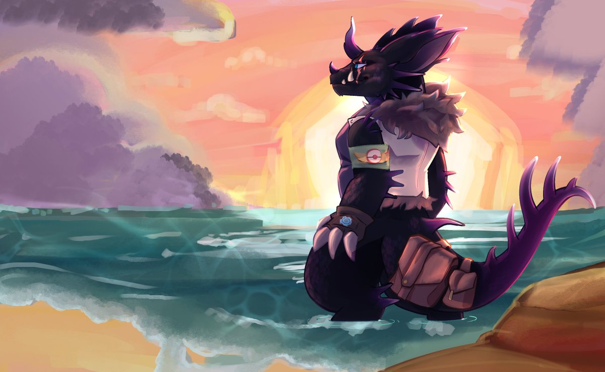 Just a nidoking at the beach!

Art by Blooki on discord!