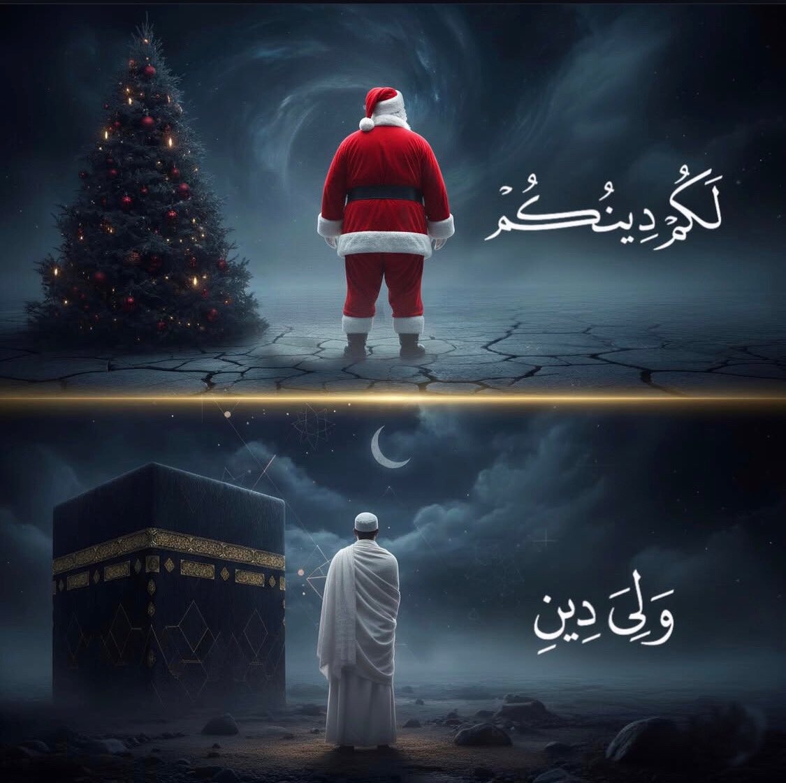 ﴿وَمَن يَبْتَغِ غَيْرَ الْإِسْلَامِ دِينًا فَلَن يُقْبَلَ مِنْهُ وَهُوَ فِي الْآخِرَةِ مِنَ الْخَاسِرِينَ﴾ 

| آل عمران : ٨٥ |