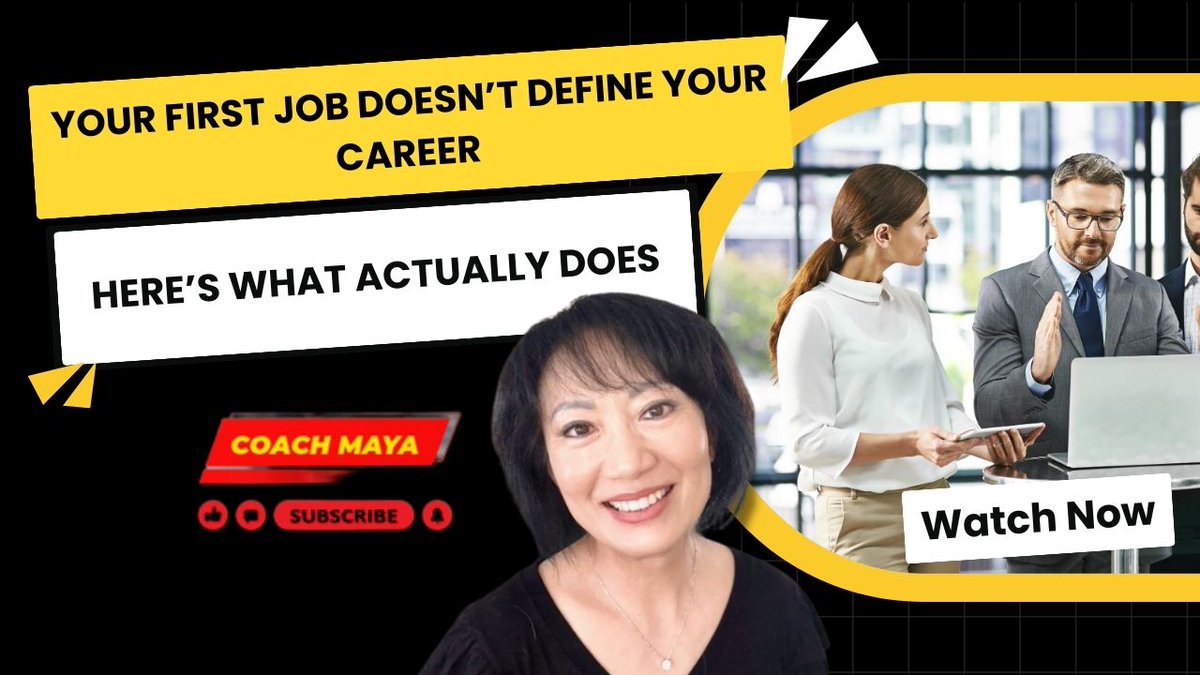 Your first job doesn’t define your career.
It defines what you learn, who you meet, and how you grow.
Stop chasing the perfect title.
Start building skills and relationships.
That’s the real career advantage.
youtu.be/1Tuc409riss
#CareerAdvice #GenZ #Career #CoachMaya
