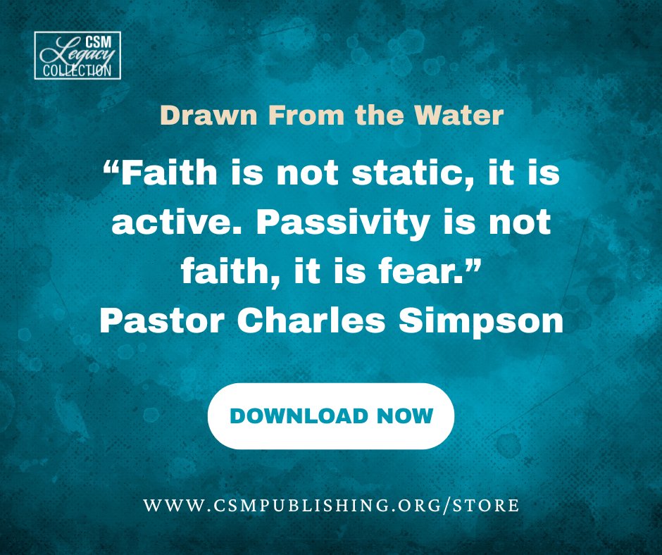 CSMinPublishing's tweet image. In this message, Charles Simpson points out why we need to #encounter The Lord in order to see beyond incomprehensible #seasons of disappointment. It begins with an amazing rescue and concludes with three very valuable #lessons for all of us.
csmpublishing.org/product/drawn-…