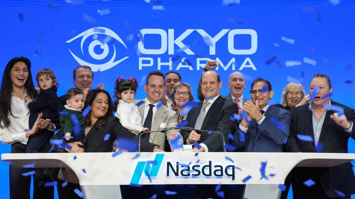NasdaqExchange's tweet image. 👀 OKYO Pharma is dedicated to the discovery and development of innovative treatments for neuropathic corneal pain and dry eye disease.

🎉 Honored to welcome you, $OKYO! #NasdaqListed
