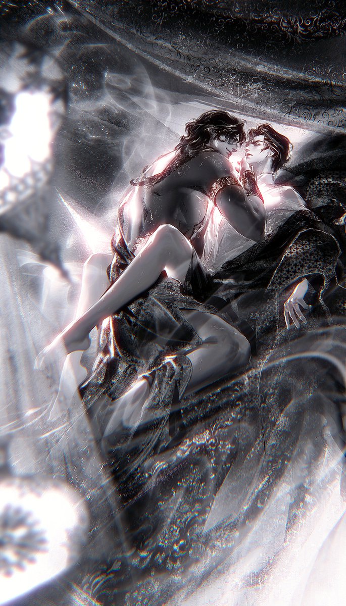 Cyanora1's tweet image. #SultansGame #图奈 
妒火

给《囚鸟的早晨》画的插图其一
commission