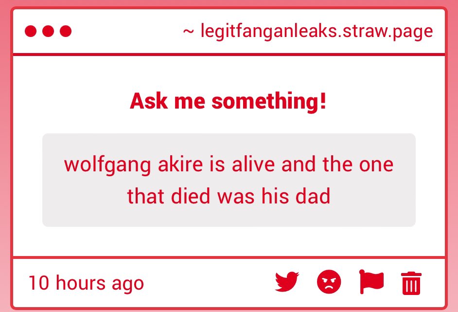 RealFanganLeaks's tweet image. Hello, we humbly ask that you send REAL AND LEGITIMATE LEAKS and not FANFICTION! Thank you