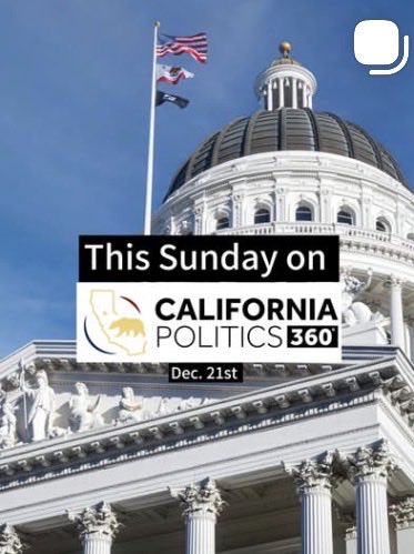 California Politics 360 - Dec. 21st: 

•<a href="/CalRoundtable/">CBRT</a>’s Rob Lapsley on businesses large &amp; small shouldering more costs bc of billions CA owes the federal govt

•<a href="/RepLiccardo/">Rep. Sam Liccardo</a> on healthcare impacts with no action in D.C. 

• <a href="/SaveOurCapitol/">Save Our Capitol!</a>’s Dick Cowan on Capitol Annex latest