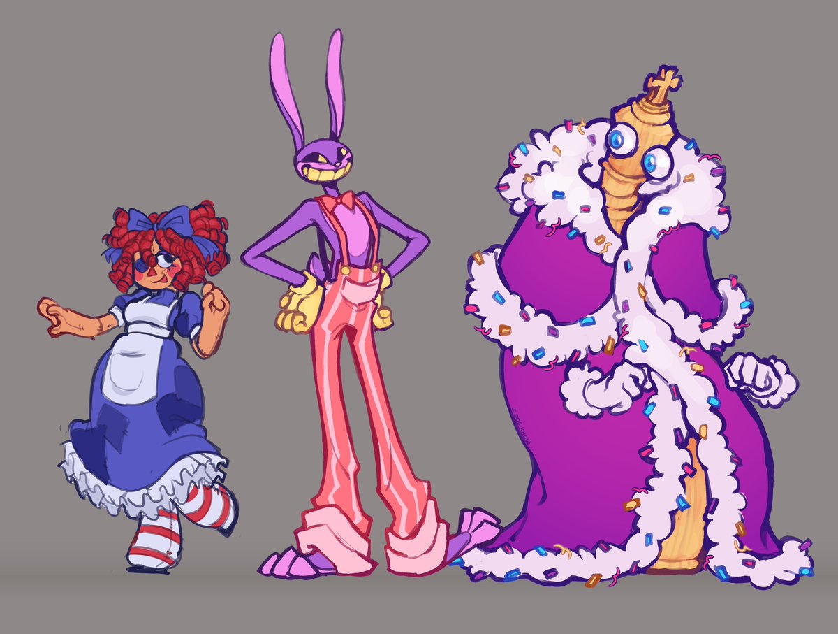 I drew the guys from Amazing Digital Circus because I like it and it's fun.~
#TheAmazingDigitalCircus #TADC