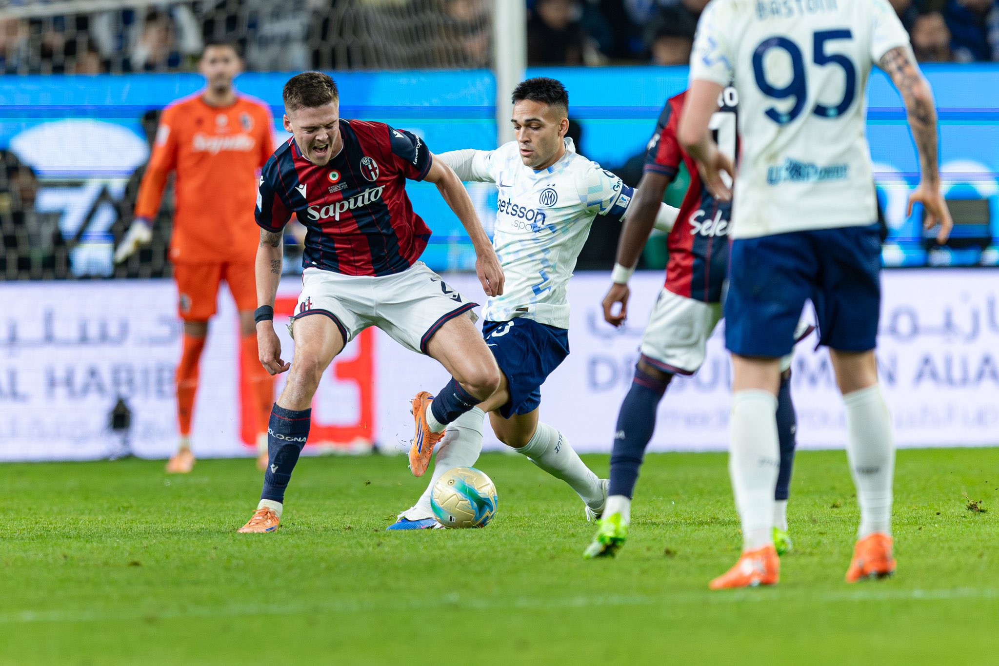 بولونيا يبلغ نهائي السوبر الإيطالي بالرياض بعد فوزه على الإنتر بركلات الترجيح #بولونيا_إنتر_ميلان 