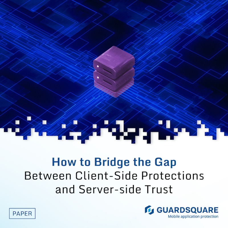Guardsquare's tweet photo. There's a hidden trust problem in mobile app security where traditional server-side defenses are failing. Modern attackers are breaching systems through malicious scripts mimicking legit API calls. The solution is a combination of RASP and app attestation.