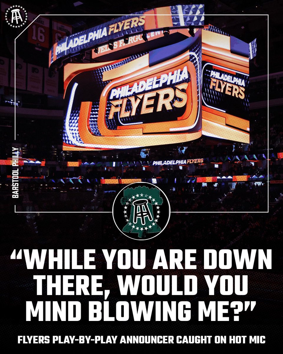 BarstoolPhilly's tweet image. FREE TIM SAUNDERS

Flyers radio announcer suspended after being caught on a hot mic