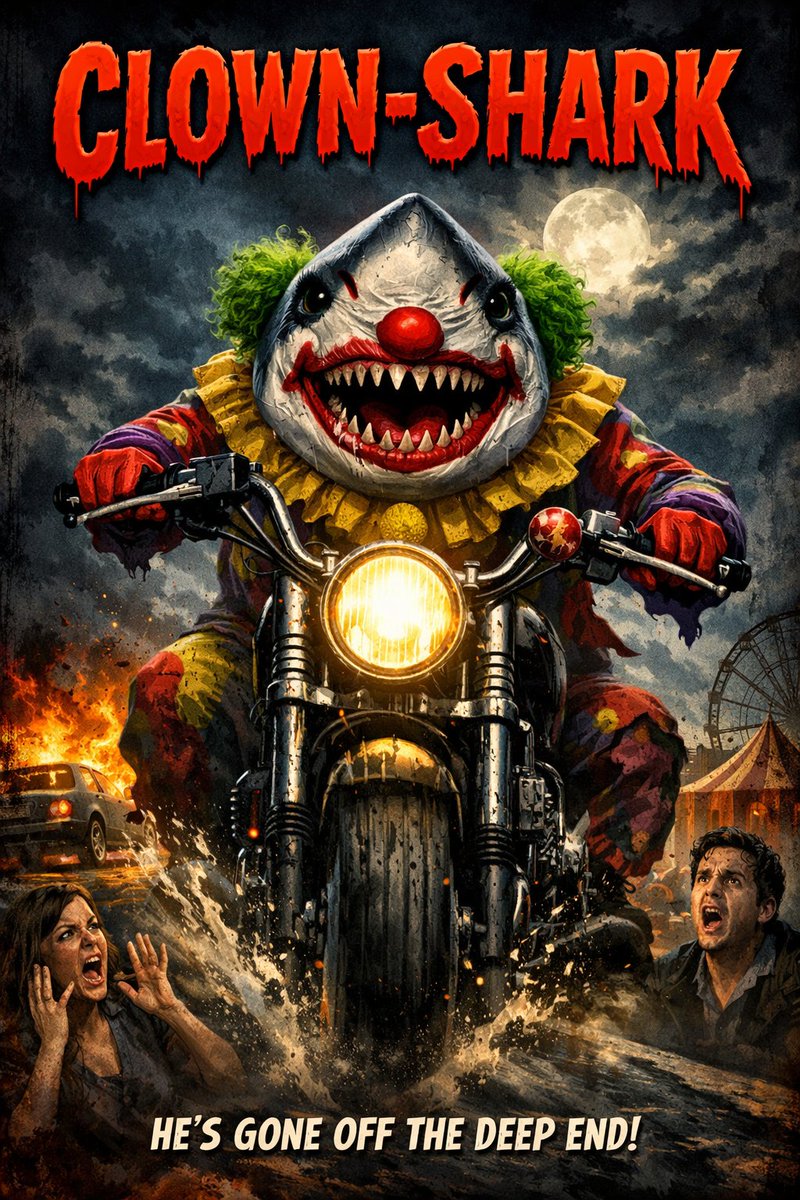 Martinsthaler1's tweet image. Noch nicht umgesetzte  #Schlefaz Ideen Clown-Shark.