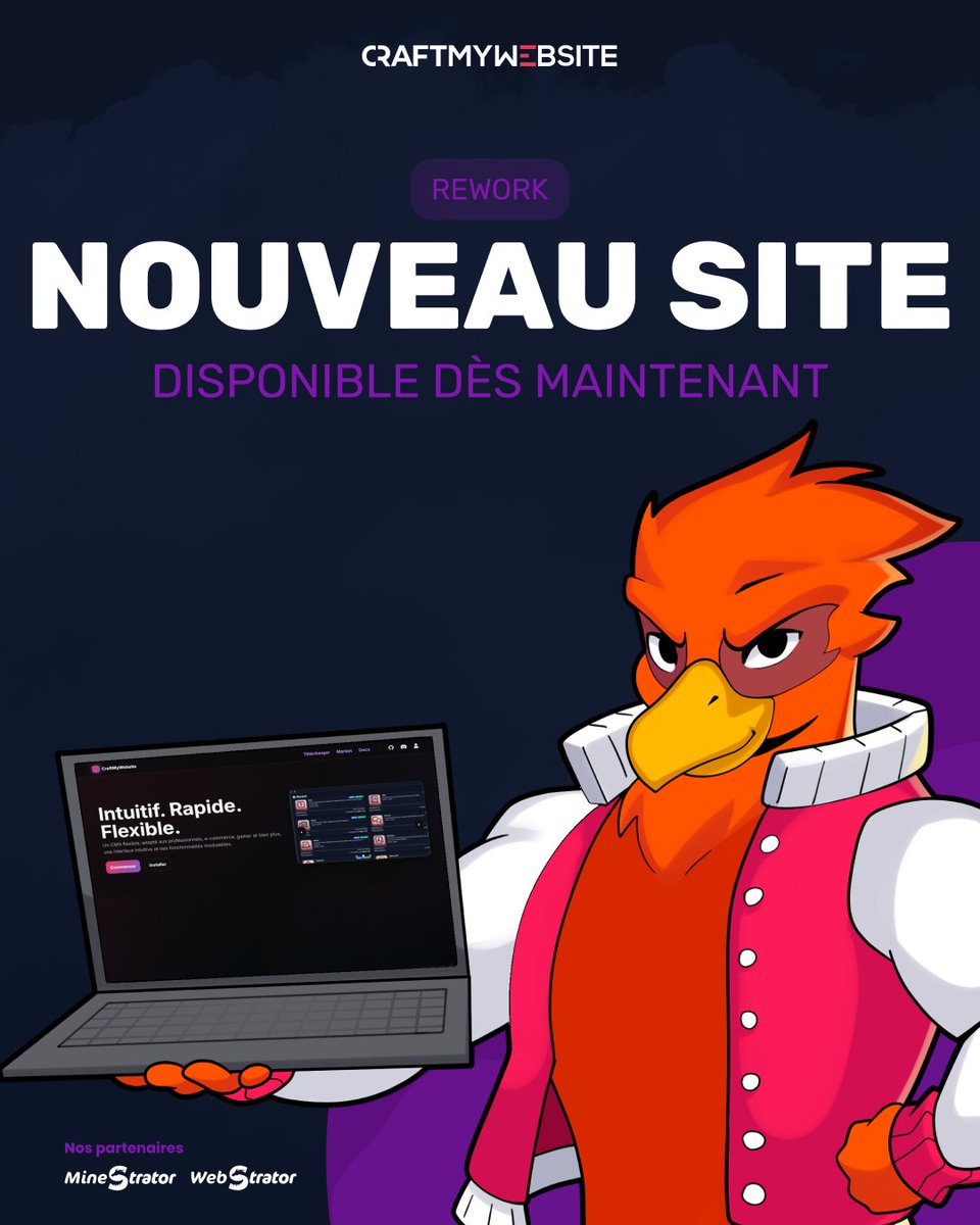 🆕️ Notre site, s'est refait une beauté ! 

Découvrez le juste ici 👇
craftmywebsite.fr