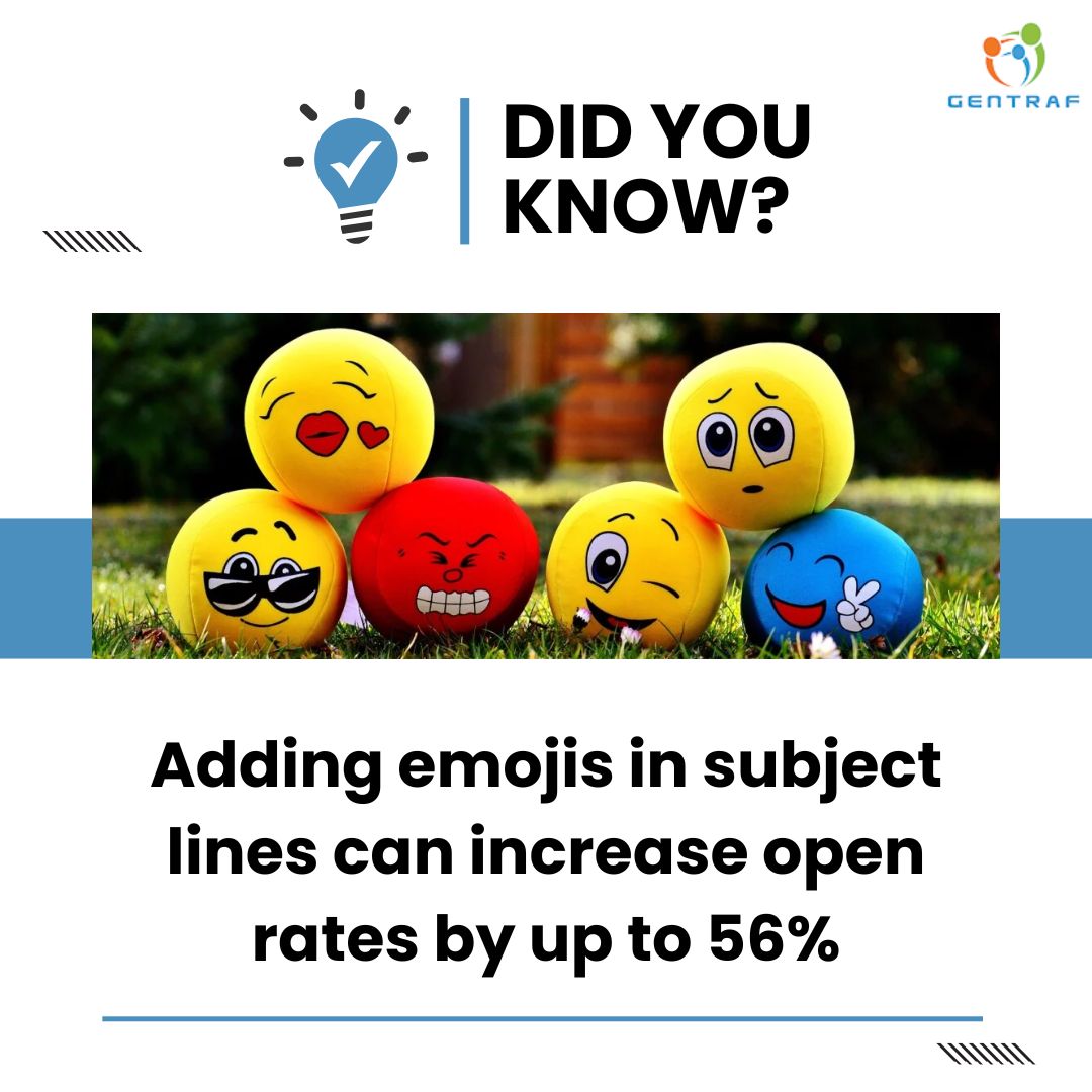 Gentrafinc's tweet photo. Personalized emails = higher engagement 📩✨
Brands that personalize their email content see up to 82% higher click-through rates — because relevance wins.
Start speaking directly to your audience, not at them.

Want high-performing email campaigns? DM us. https://t.co/zUcEeKua3b
