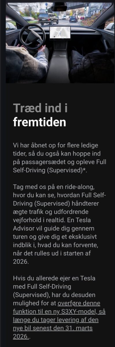 «A Tesla Advisor will guide you through the tour and give you an exclusive insight into what you can expect when it rolls out at the start of 2026» 👀👀👀👀👀