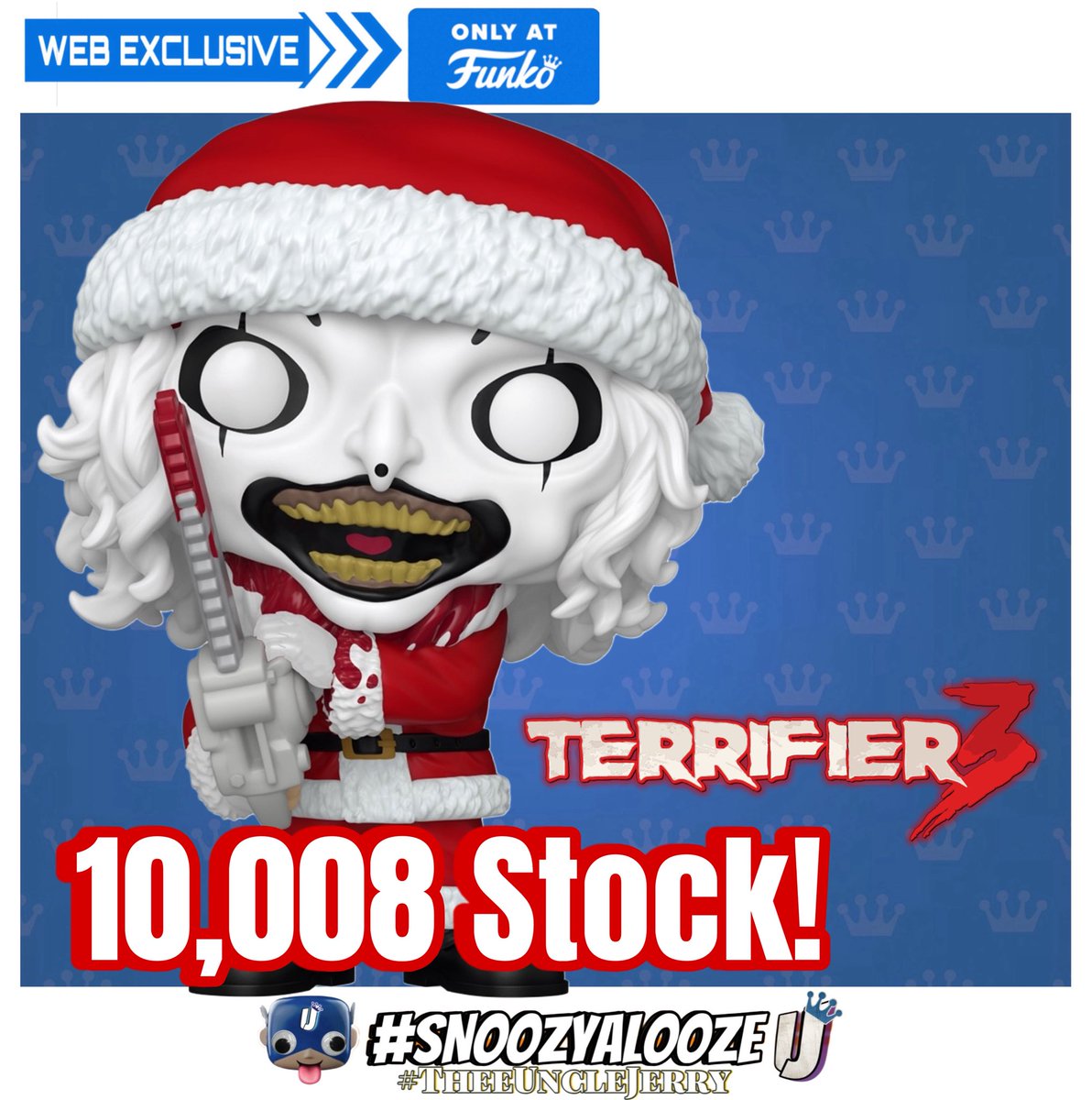TheeUncleJerry's tweet image. 🗣️ STOCK UPDATE..

374 stock remaining 

Funko 🇺🇸: bit.ly/44tGqTU

Funko 🇨🇦: bit.ly/44xB1Lz

Funko 🇲🇽: bit.ly/4iVUIm6

#Terrifier3 #ArttheClown #ad #Funko