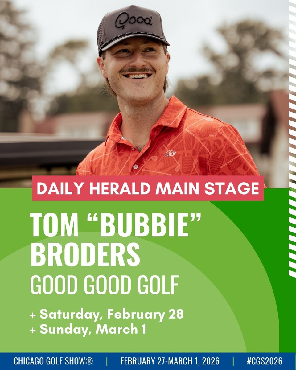 ChicagoGolfShow's tweet photo. #CGS2026 TICKETS ON SALE NOW ➡️ https://t.co/lzRYwb2eIH https://t.co/ETE85UQHxm