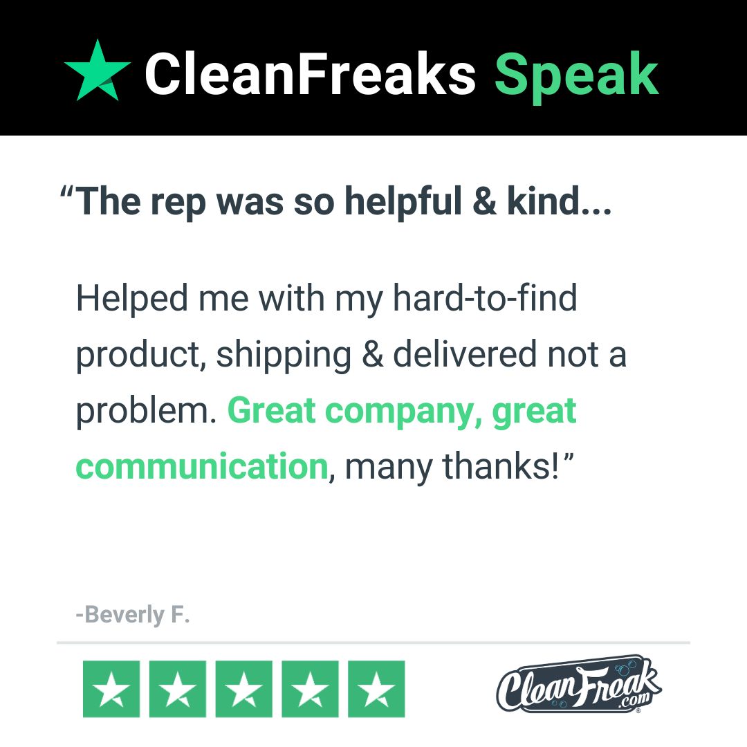 🤩 𝐂𝐥𝐞𝐚𝐧𝐅𝐫𝐞𝐚𝐤𝐬 𝐒𝐩𝐞𝐚𝐤

Huge thanks to Beverly for sharing their experience—our team loves helping customers find exactly what they need. 💚✨

Read more reviews: bit.ly/3MXebno