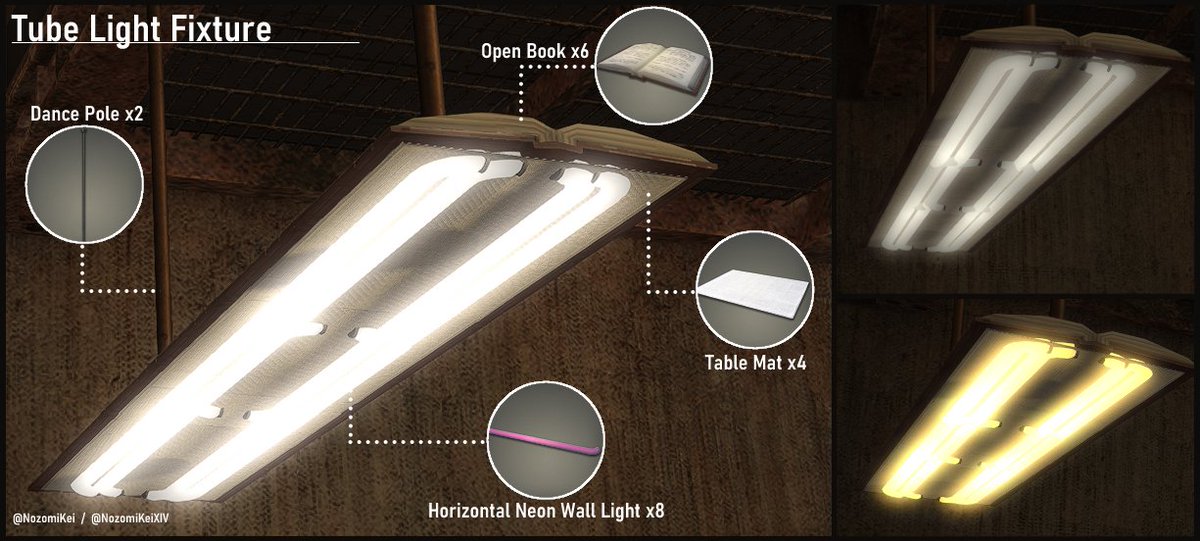 NozomiKeiXIV's tweet image. I just realized I could post this on here too! ^7^
I recommend goobue or slate grey for the horizontal lights so they aren't too bright.
#bid #breakitdown #FF14housing #ff14ハウジング #hgxiv #ffxiv