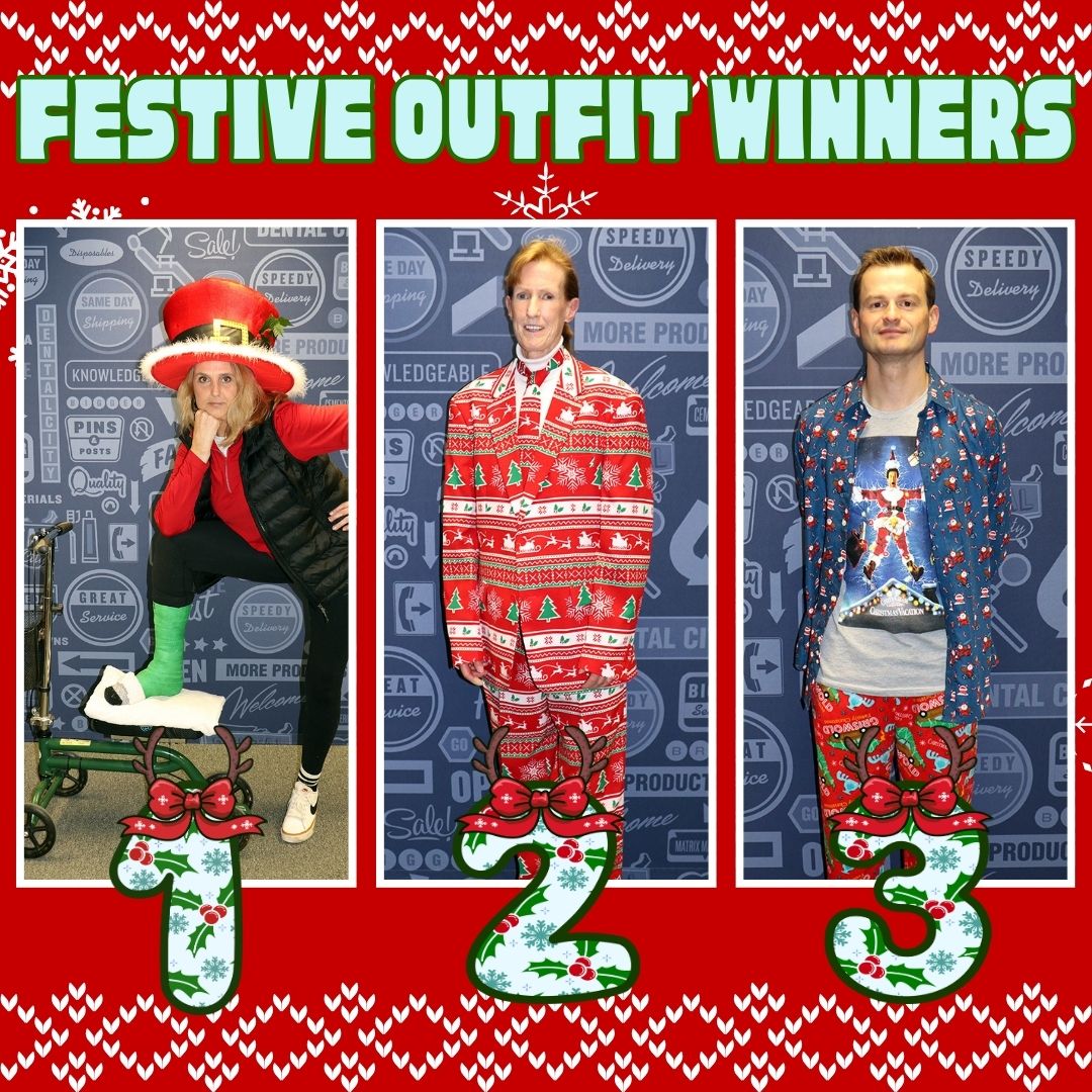 Happy #NationalUglySweaterDay! 🎄
We celebrated in true holiday style with our annual Ugly Sweater &amp; Festive Outfit Contest, and we're excited to unveil the winners! 🎅🌟

See this year's merry and bright Christmas looks here: ow.ly/r3E050XMIiw

#DentalCity