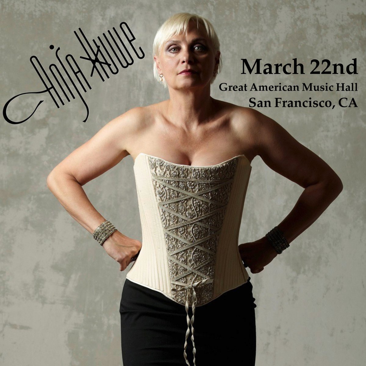 GAMH's tweet image. ⚡𝙹𝚄𝚂𝚃 𝙰𝙽𝙽𝙾𝚄𝙽𝙲𝙴𝙳!⚡ The iconic singer of XMAL DEUTSCHLAND, 𝐀𝐍𝐉𝐀 𝐇𝐔𝐖𝐄, has recently announced her return on stage and will be performing at GAMH on Mar 22nd!!! 💥
 
⚠️ Tickets for this legendary night will be gone in a FLASH! 💨

⏳On sale NOW ⌛…