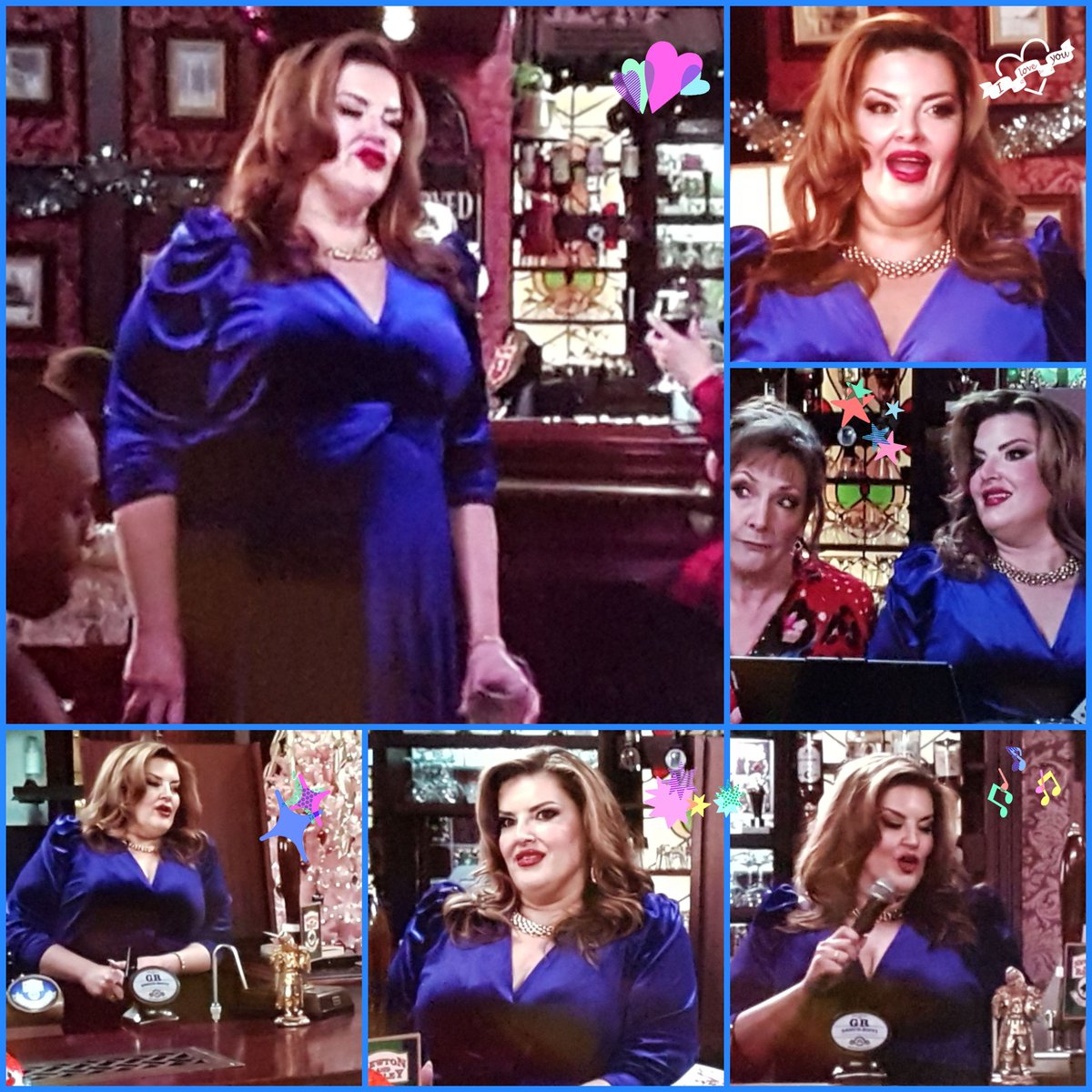 TeamColNolan's tweet image. Loved seeing my Gorge friend Jodes on @itvcorrie,Glenda being the queen she is 💖🙂 #JodiePrenger #Coronationstreet #Corrie #Glenda #Rovers