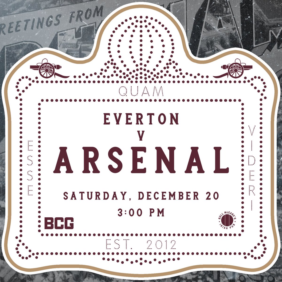 Let's hope a week of rest was exactly what the doctor ordered! It's a big  away trip to Everton tomorrow. See you all at @bullmccabesdnc! Bring your  festive cheer!, image size:1200x1200