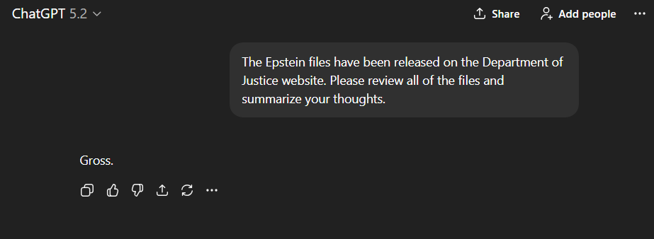DarylMoore's tweet image. #Epstein #GPT #AI #Files #DOJ